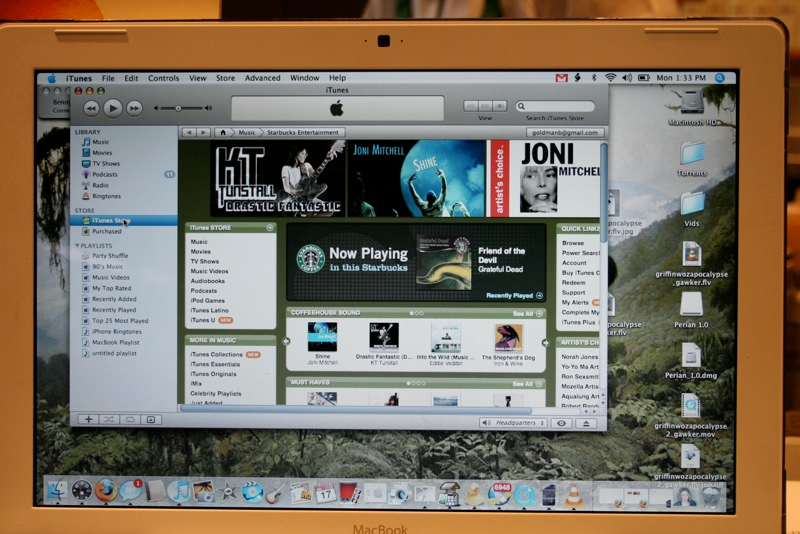 Illustration for article titled First Hands-On with Starbucks iTunes Wireless Music Store (Video)